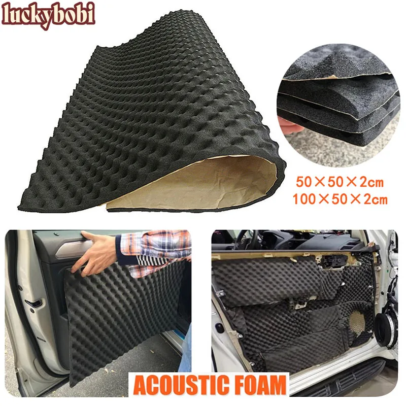 

For Auto Noise Insulation for Cars Heatproof Wave Foam Sound Deadening Car Cotton Insulation Mat Car Accessories