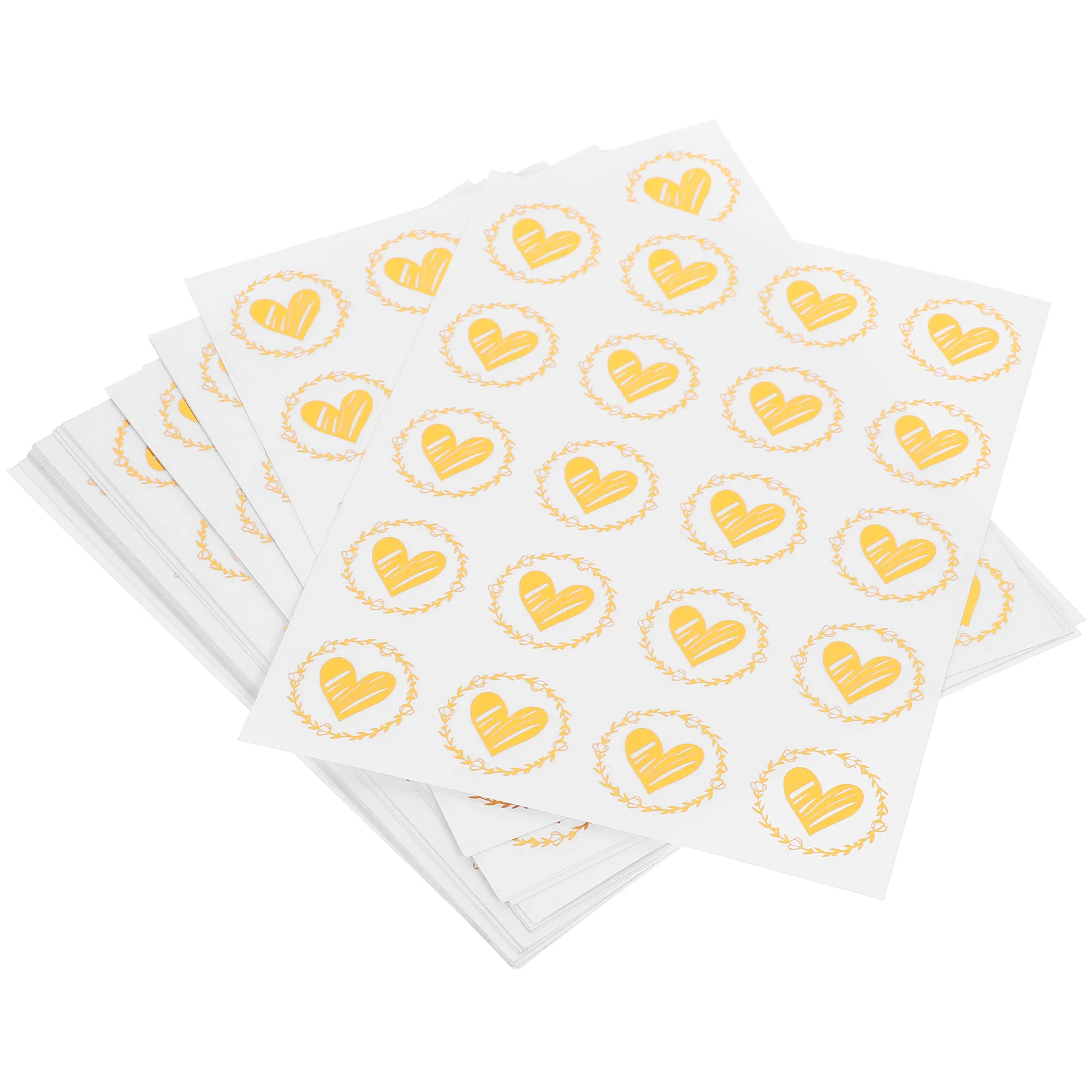 

25 Sheets Sticker Heart Envelope Bride Gifts Greeting Cards Seal Stickers Multi-function