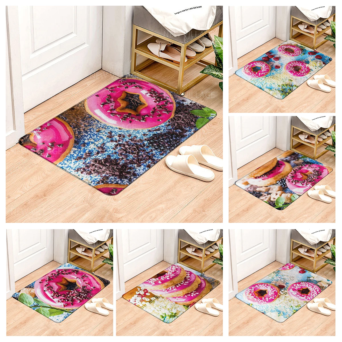 

House entrance carpet Home doormat entrance Room Bath mat Foot mat bathroom non-slip mat Kitchen water absorption mat