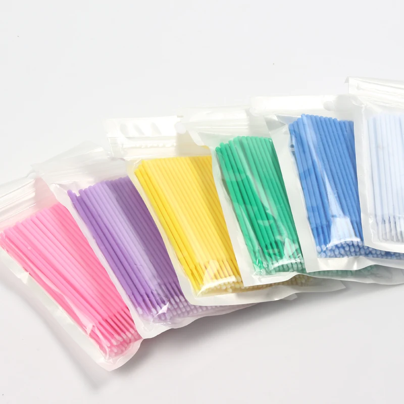 

1000pcs Disposable Micro Applicators Brush Eyelash Extension Individual Applicators Mascara Brush for Make up and Clean