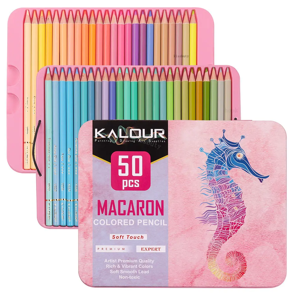 KALOUR 50/180/300 Pcs Set Colored Pencils Sketch Color Pencil Set Graffiti  Oil Color Lead Gift Box Art School Office Supply - AliExpress