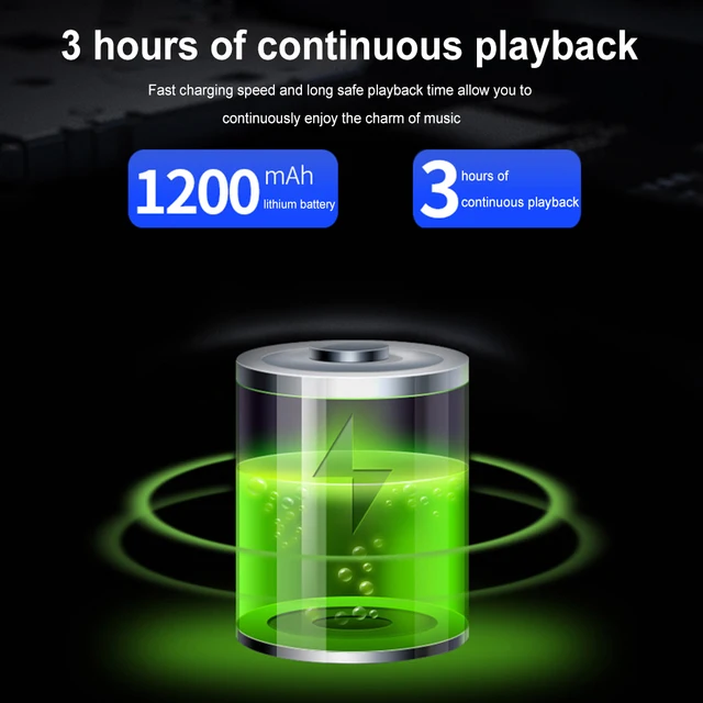 5.0 Bluetooth-Compatible Speaker Subwoofer Sound System IPX5 Waterproof Small Speaker Up To 3H Playtime for Home Outdoor Party 5