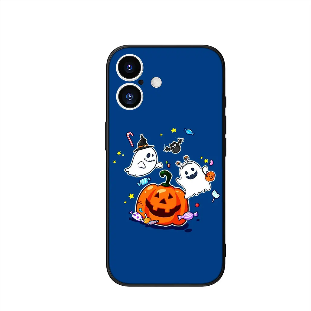 Little Ghost with Halloween Pumpkin Phone Cover