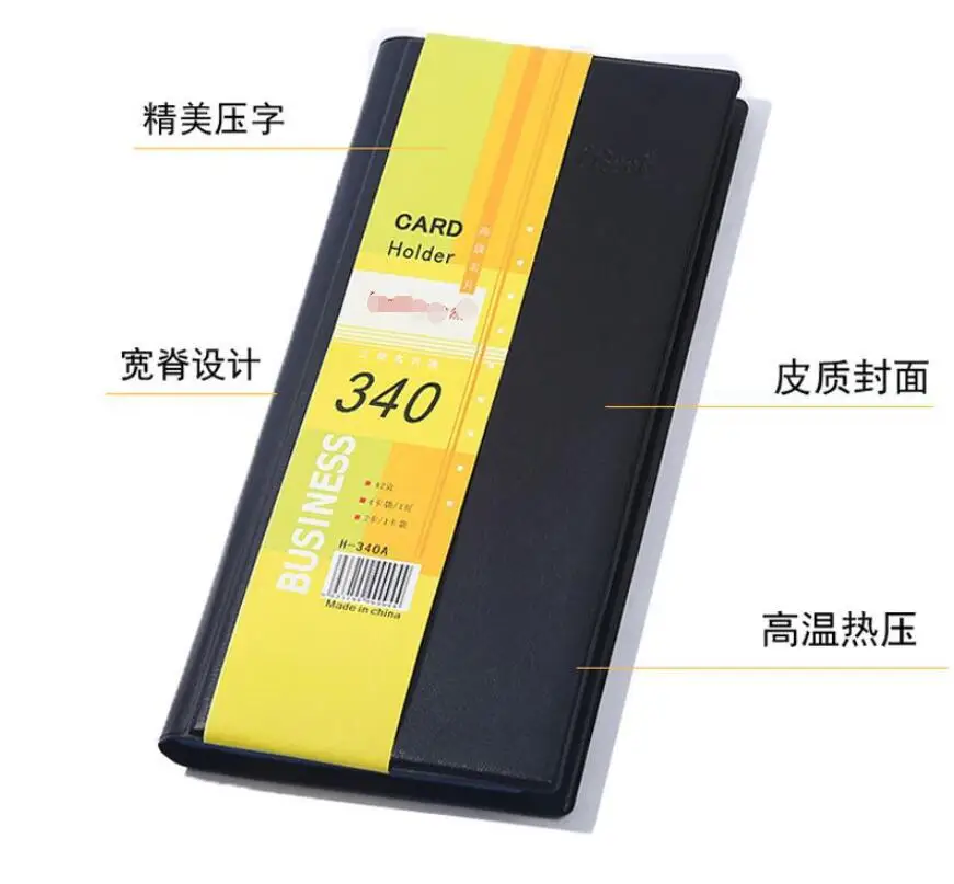 Portable 40/120/160/240/340 Cards Leather Business Name ID Credit Card Holder Keeper Organizer Book Bank Card Case Holder