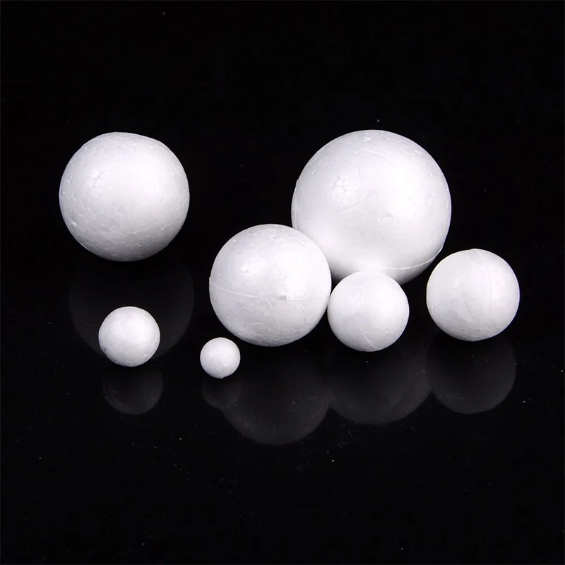10X White Foam Balls Spheres 3 inch Bulk - Smooth Round Polystyrene  Styrofoam Balls Materials for Arts Craft Use DIY Ornament - AliExpress