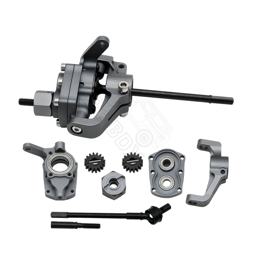 Essieu complet pour crawler RC 1/10, axe métal renforcé, prêt à être monté sur Wraith SCX10.