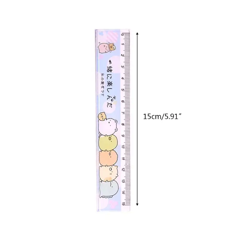 4pcs/set Cartoon Straight TRIANGLE Ruler Students Wiriting triangle ruler,ruler set