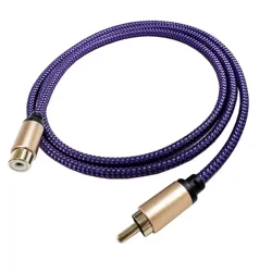 Premium Nylon Braided RCA Digital Coaxial Audio Cable - 10M (1RCA Male to female)