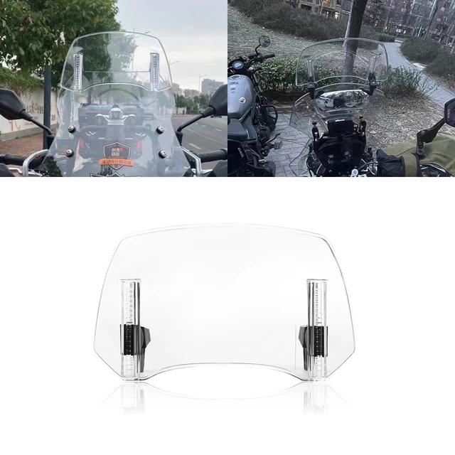 Motorrad Windschutzscheibe Verlängerung - Universal Windabweiser Verstellbar