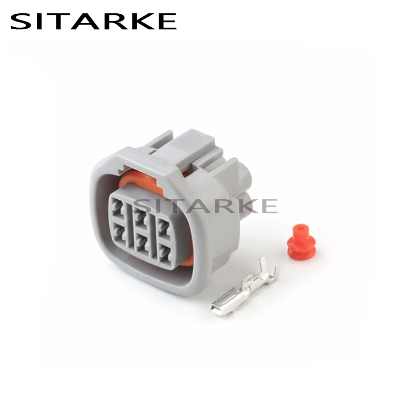 

10 Sets 6 Pin Female Waterproof Automobile electronic Accelerator Throttle Pedal Connector Socket For Infiniti Toyota 6189-0029