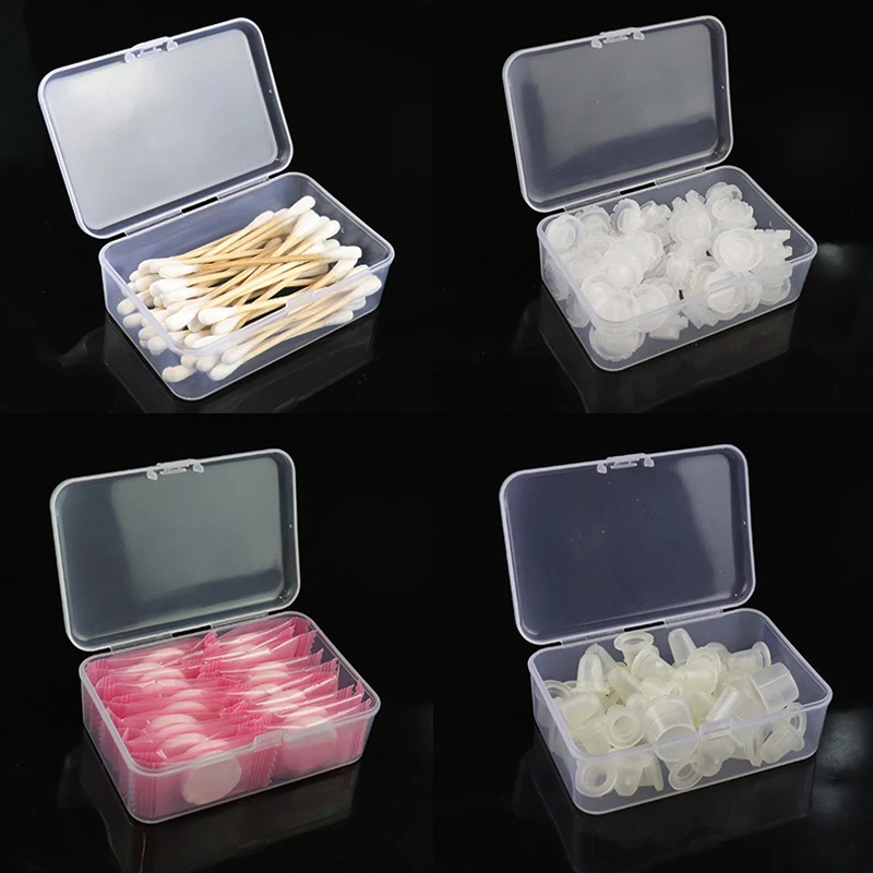 

1PCS Storage Cotton Pad Transparent Minimally Invasive Needle Cotton Swab Box Tattoo Supplies Accessories makeup