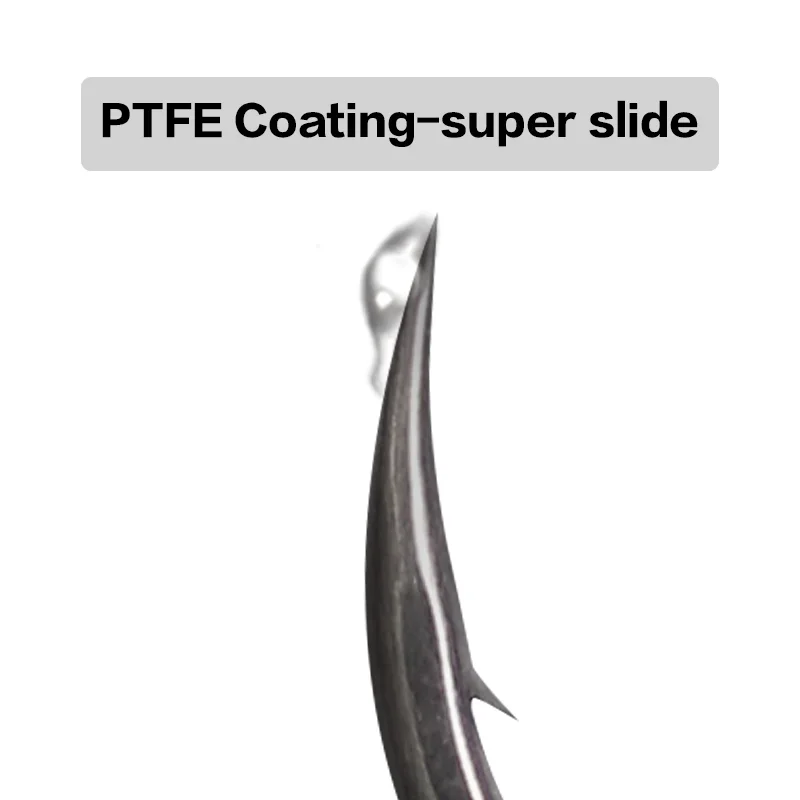 10Pieces Carp Fishing Hook Size 1 2 4 6 PTFE Coating Mirco Barded/Barbless PTFE Coating For Carp Fishing Terminal Tackle