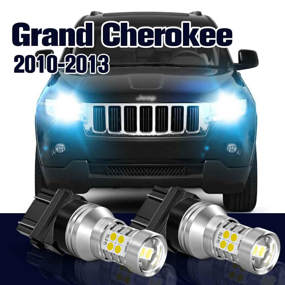 

Daytime Running Light 2pcs LED Bulb Lamp DRL For Jeep Grand Cherokee mk4 4 WK Accessories 2010 2011 2012 2013