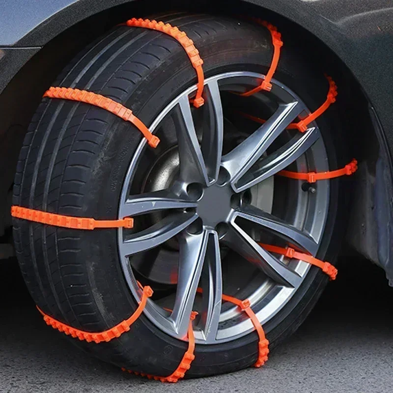 10pcs Winter Car Snow Chain Antiskid 20pcs Car Motorcycle Outdoor Snow Tire Emergency Anti-Skid Tyre Chains Auto Accessories