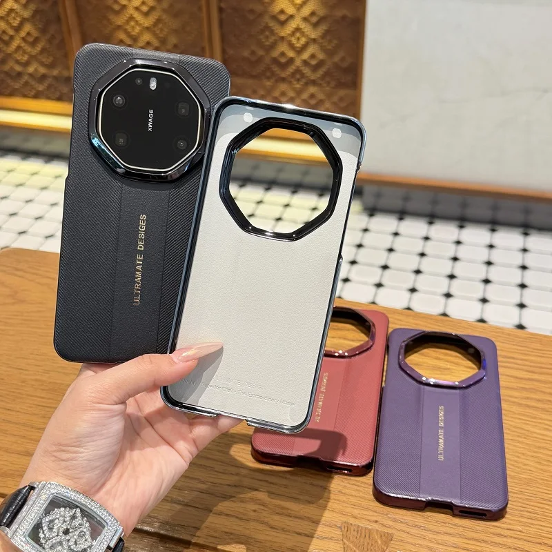 Shockproof Leather Back Phone Case - Ultimate Protection, Hard PC Cover