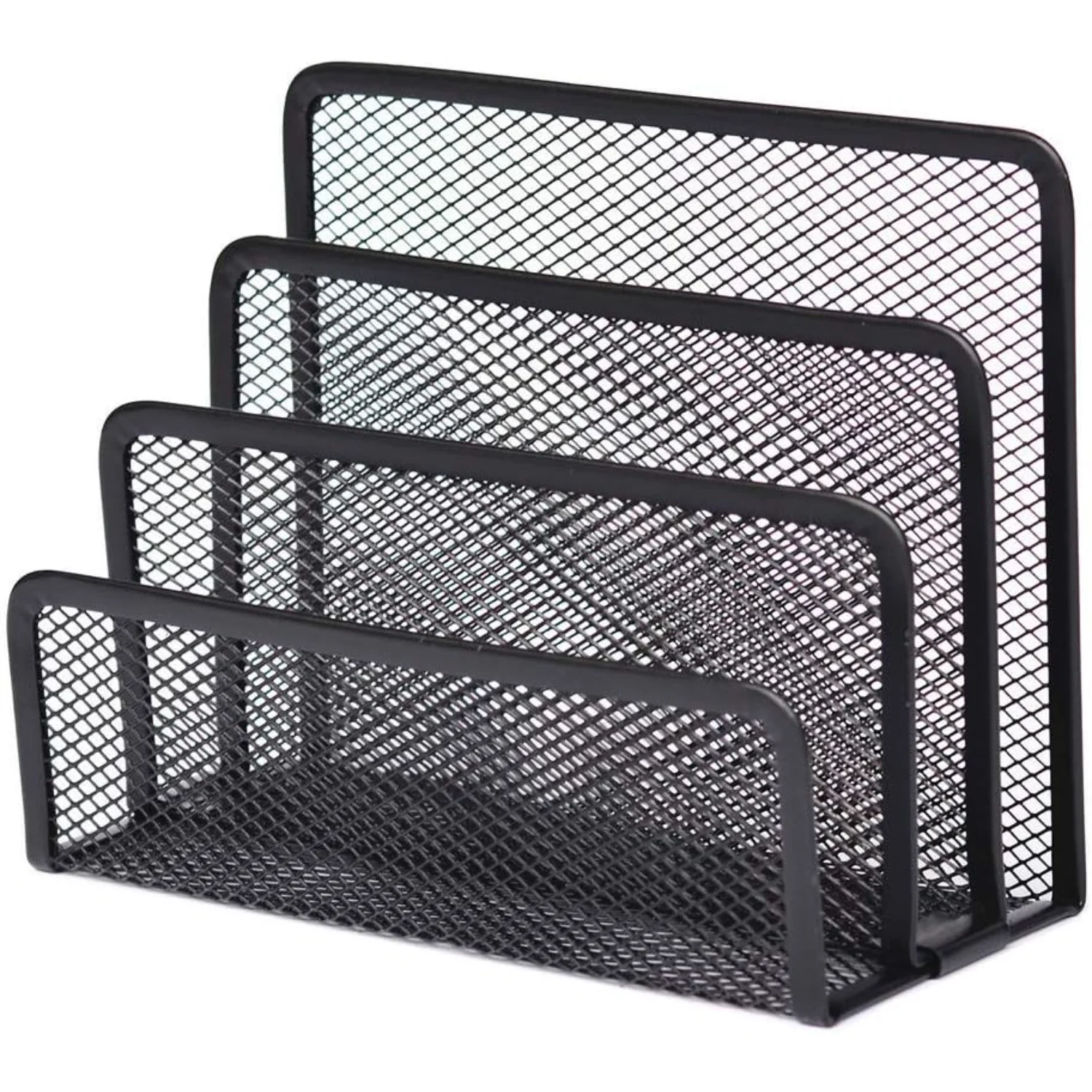 Desk File Holder, Tier Document File Folder Metal Mesh Holder Magazine Organizer for Document/Filing/Folders/Paper for Office &