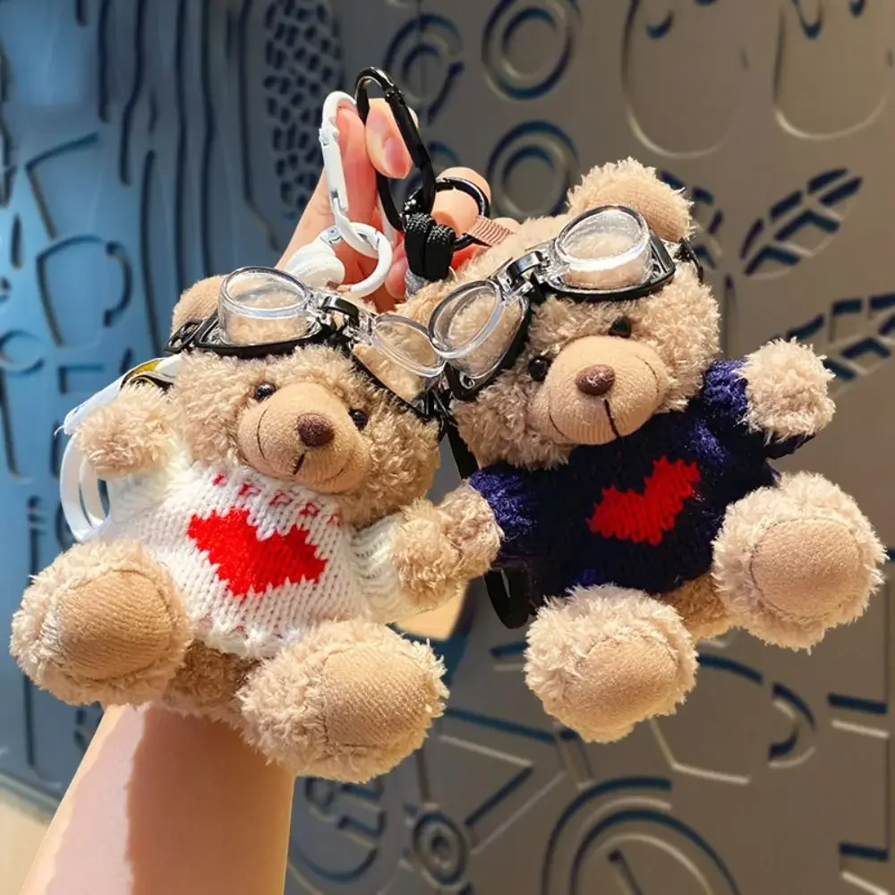 Brown Bear Doll Cartoon Plush Bear Pendant Bag Accessories Cute Plush Hangings Ornament