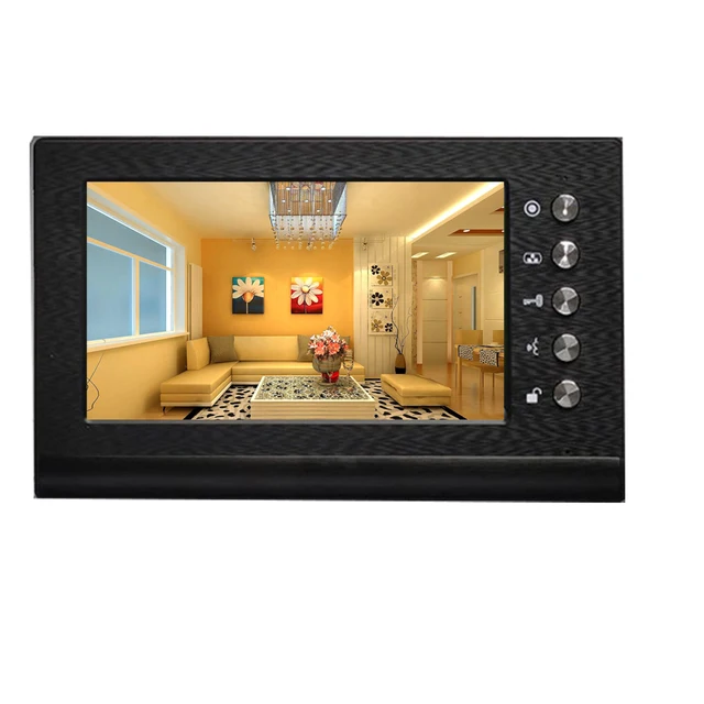 Homefong 7 Inch RFID Home Intercom Video Door Phone Doorbell with Camera Door Access Control Multiple Monitors Unlock Gate 4
