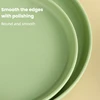Oval Shaped Plate Nordic Style Afternoon Tea Dessert Plate Thickened PP Macaron Solid Color Tray Kitchen Utensil Accessories 5