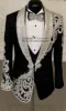 Luxury Beaded Jewelry Ornament Tuxedos Men Suit Glitter Sequins Customized Wedding Groom Blazers 3 Pieces Set rajes para hombre 1