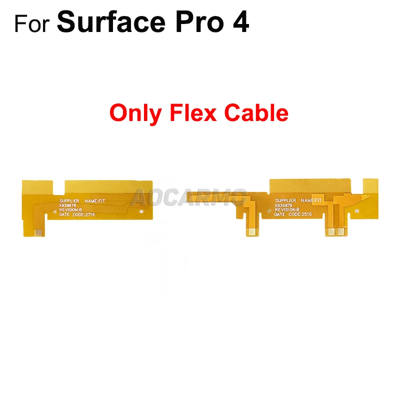 Aocarmo para Microsoft Surface Pro Pro4 1724 Wifi Antena de Sinal Cabo Flexível Suporte da Câmera Quadro Plástico Peça Substituição - Imagem 3
