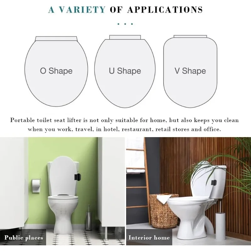Toilet Seat Cover Holder, Toilet Seat Lifter Handles Seat Cover Lifter - Avoid Touching Toilet, Toilet Seat Holder Lift Tools