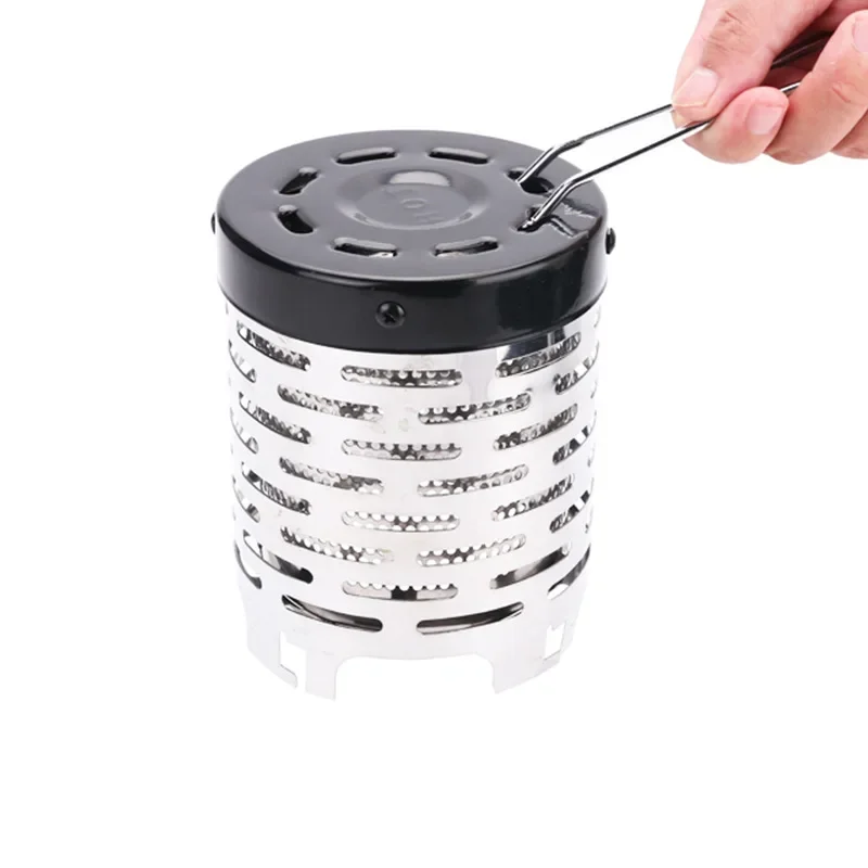 

Camping Mini Warmer Portable Infrared Stainless Steel Hand Warmer Stovehead Outdoor Camping Warming Cover