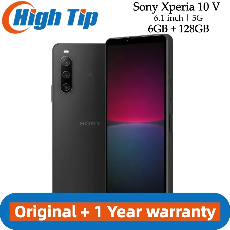 Sony Xperia 10 V 5G 日本語版携帯電話 6GB 128GB ROM 6.1 