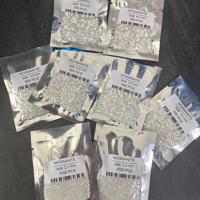 탑 벨기에 컷 Moissanite 스톤 Wole 리얼 D 컬러 보석 실험실 성장 다이아몬드 5 10 20 30 50 Pcs Wole Moissanite Stone