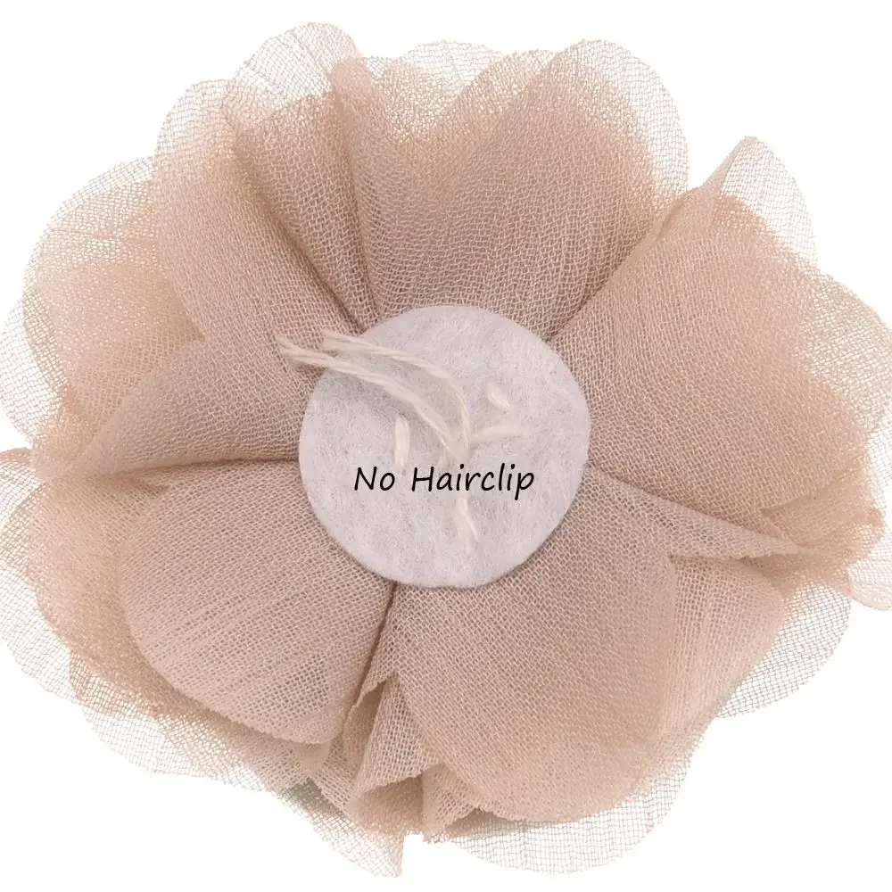Pearl Hair Accessories Pearl Chiffon Flowers Kawaii Hair Clips Barrettes For Girls DIY Wedding Decorations 18PCS