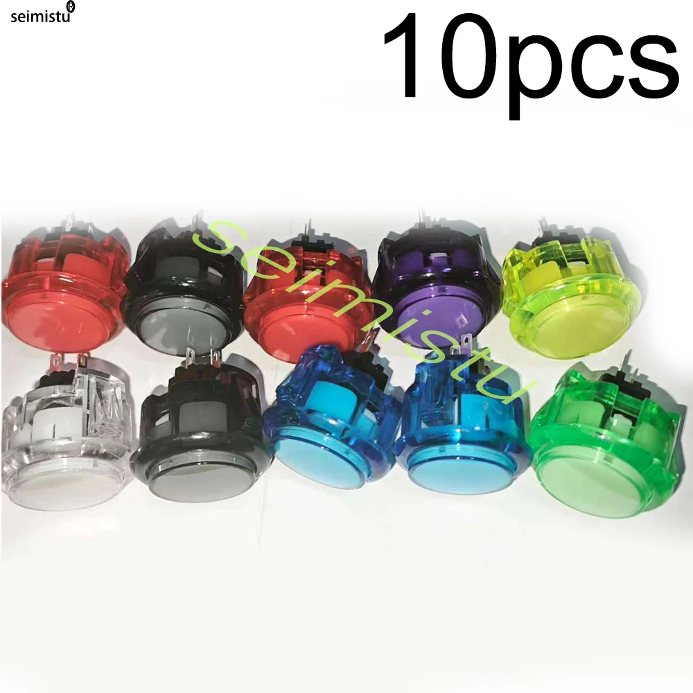 10pcs Durable Clear Push Button Set for Multicade Video Game Consoles