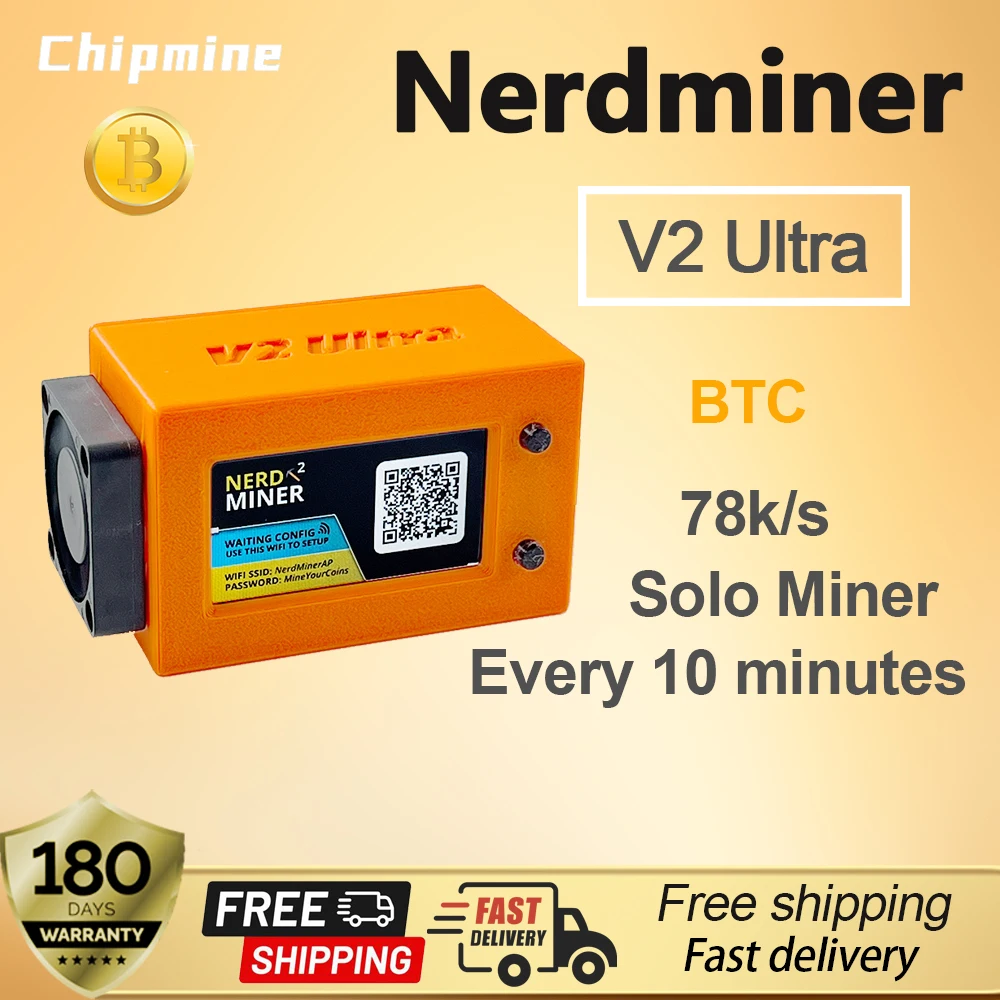 Nerd miner v2 ultra firmware 1 6 3 original hashrate 78 k s btc
