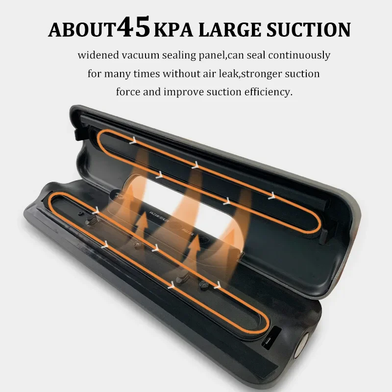 Kitchen Automatic Vacuum Sealer Machine | Electric Vacuum Food Sealer with 10pcs Storage Bags 5