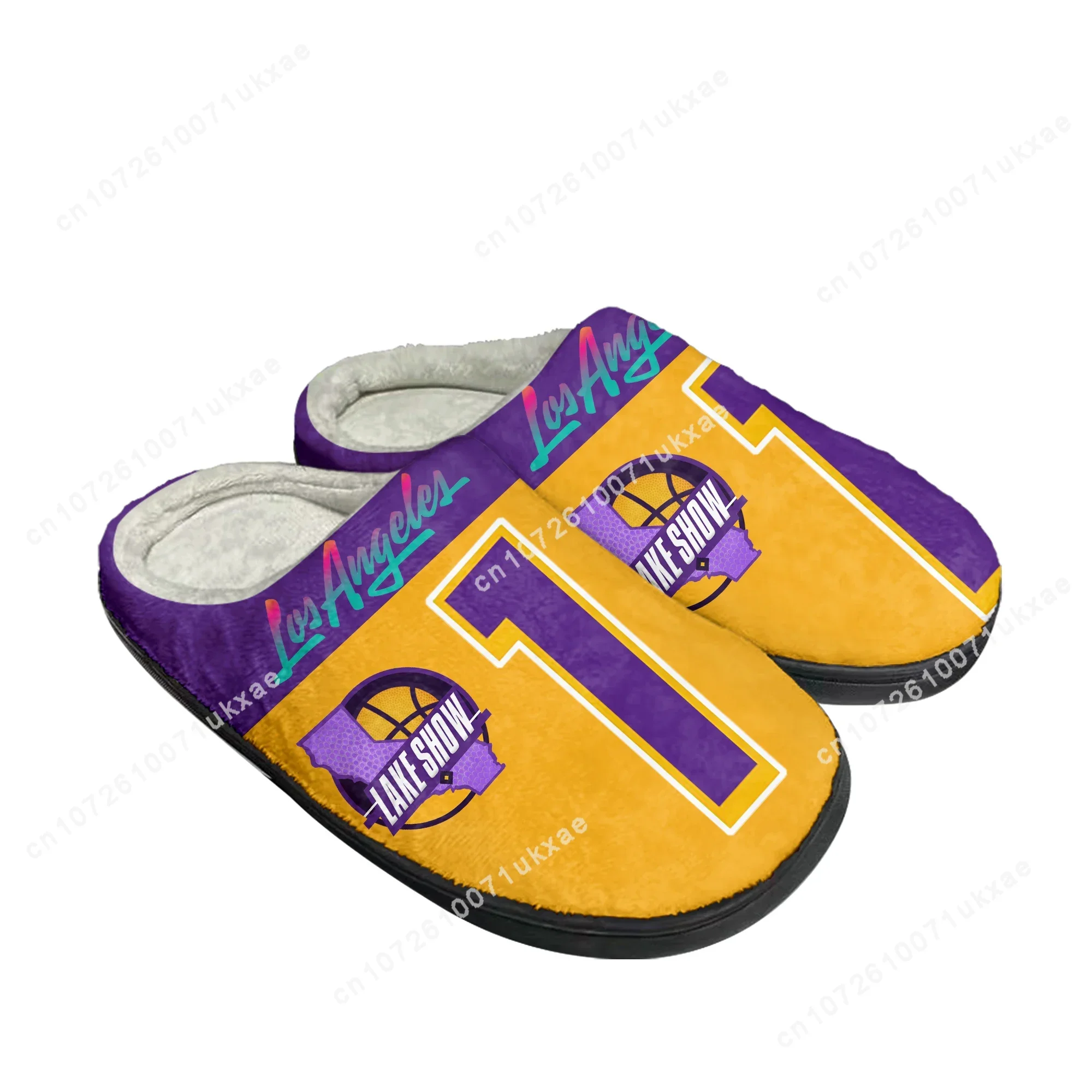Los Angeles Number 6 3 1 lake show Home Cotton Slippers Mens Womens Plush Bedroom Casual Keep Warm Shoes Indoor Customized Shoe