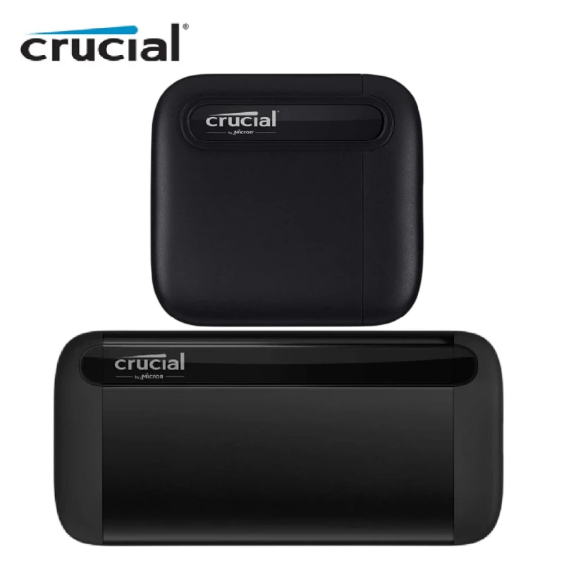 Crucial X8 1TB 2TB Portable SSD Up to 1050MB/s USB 3.2 Type-C External  Solid State Drive X6 500G 4T Speed 800MB/s storage drive