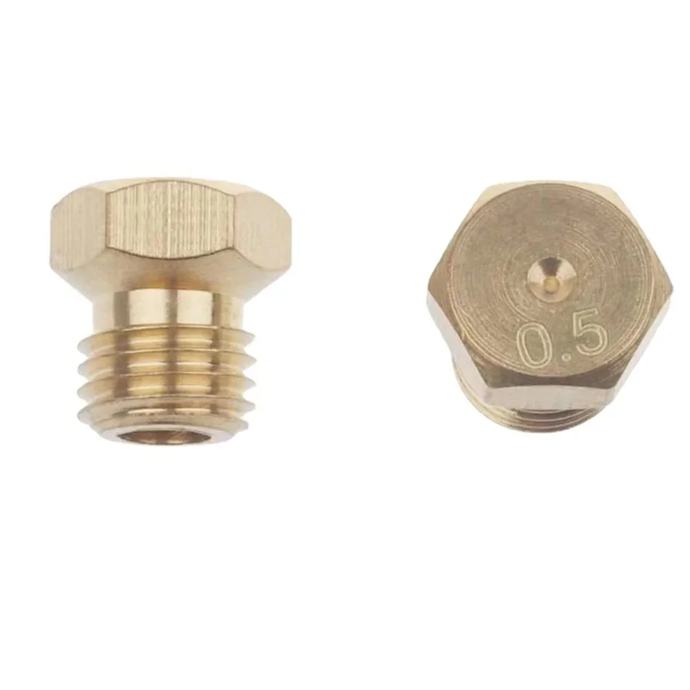 20pcs Copper Burner Nozzle 0.5mm Propane Burner Orifice Kit For LPG Nozzle Replacement Parts