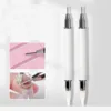 1PC Metal Nail Art Double Head Press Point Drill Pen Crystal Rhinestones Gem Picker Wax Pencil DIY Manicure Picking Tool 2