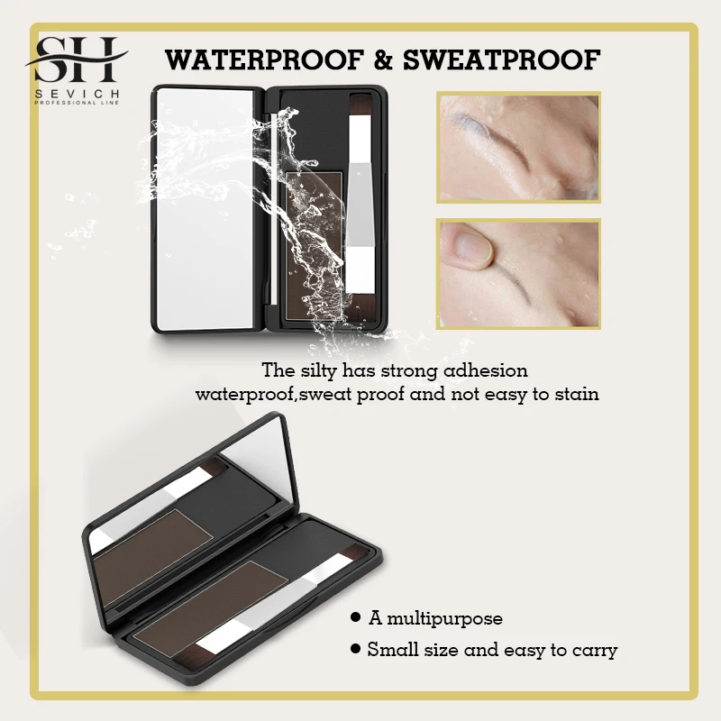 8g Sevich Hair Powder Hairline Powder Waterproof Shadow Color Root Cover Up Concealer Eyebrow Makeup Hair Beauty Cosmetic hair building powder hair coloring product