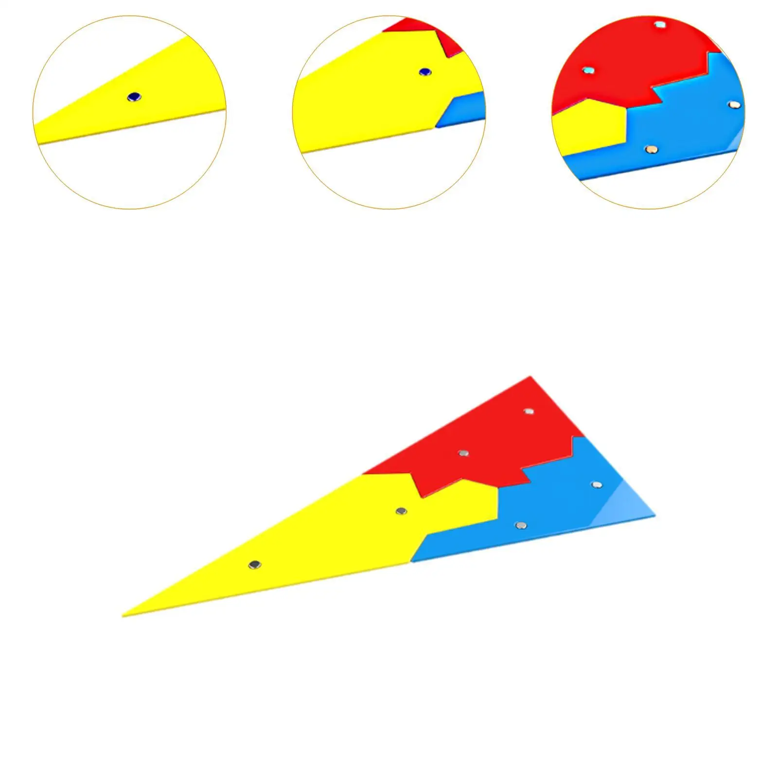 Triangle Interior Angle Sum Demonstrator Math Learning Educational Compact Teaching Aids for Boys Girls School