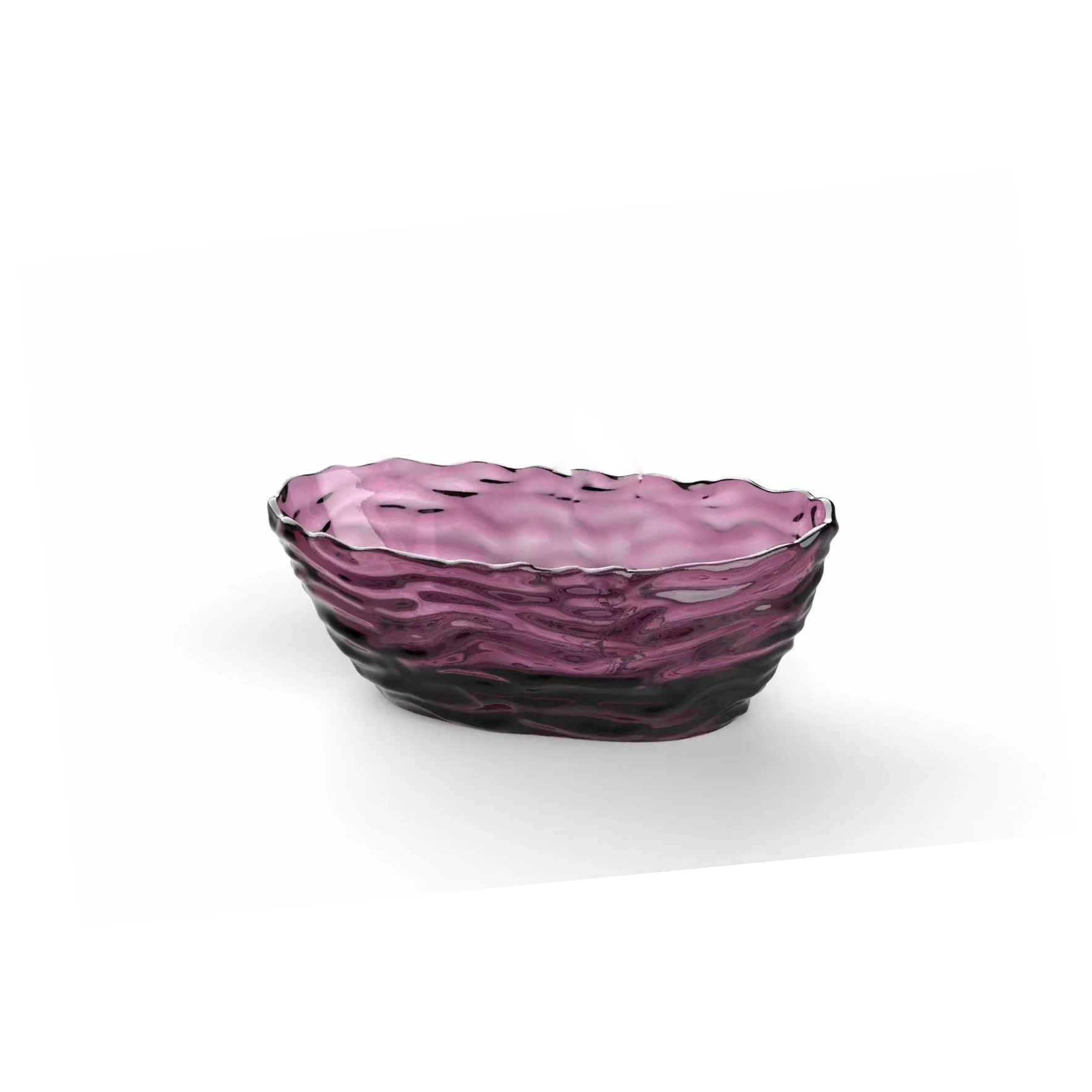 1750x785x640mm Oval Resin Jasmine Purple Transparent Tub Freestanding Floor Mounted Bathtub  BV001-5 5