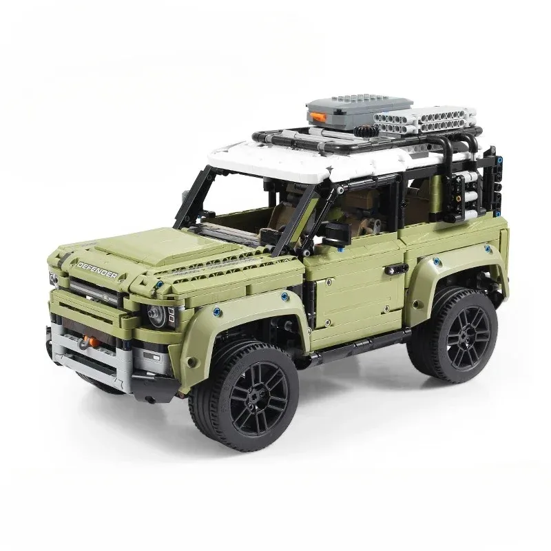 2573PCS 1:8 테크니컬 디펜더 오프로드 자동차 조립 블록 브릭 SUV 자동차 장난감 어린이 선물