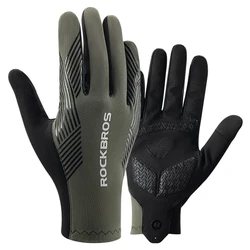ROCKBROS Touch Screen Anti-slip Breathable Cycling and Sports Gloves - S (S310-01 full gloves)
