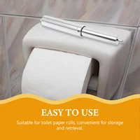 Paper Holder Toilet Roll Paper Shaft Tissue Box Adjustable Paper Roll Core Tissue Spindle Insert Spring For Bathroom Accessories 5