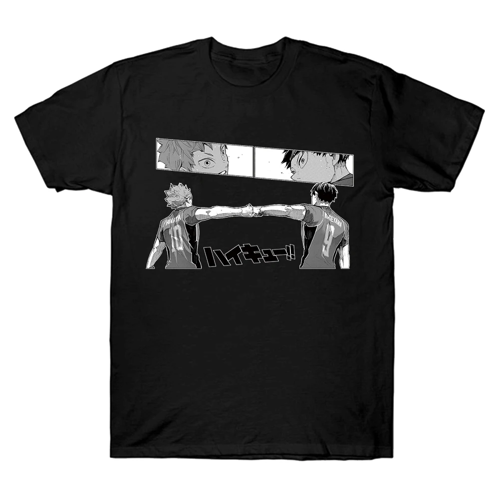 

Haikyuu Men T Shirt Kuroo Anime Bokuto Manga Shoyo Volleybal Tees Shirt Casual Loose Unisex Short Sleeve T-Shirt