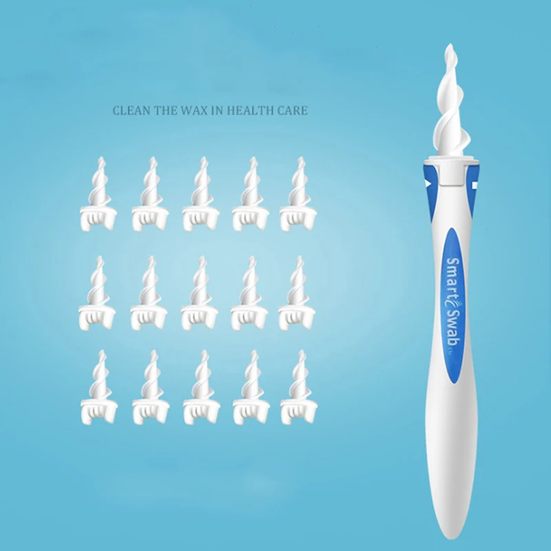 16pcs Ear pick Easy Wax Remover Spiral Earwax Cleaner Swab Health Ear