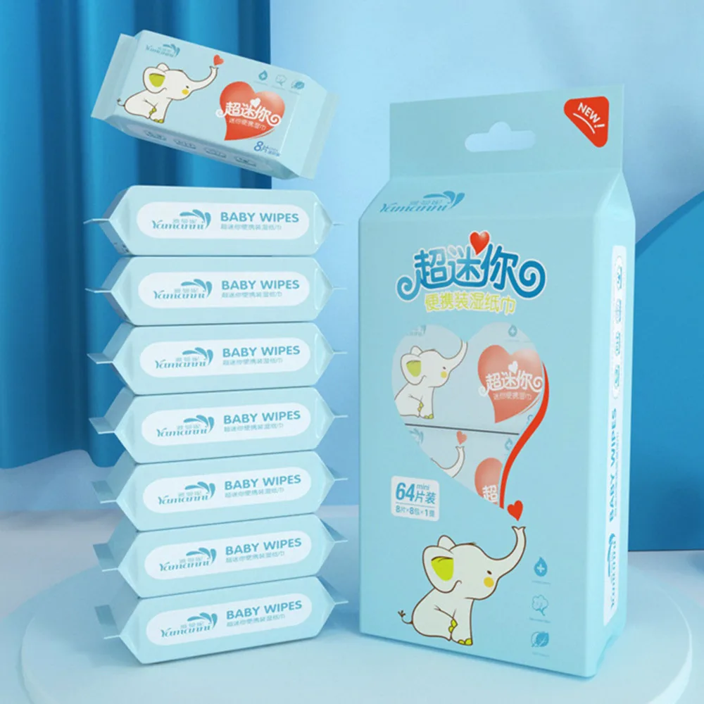 New Soft Baby Wet Wipes Large Pack Hand Mouth Cleaning Baby Gentle Wipes Disposable High Quality Freshing Cleaning Wipes Babies