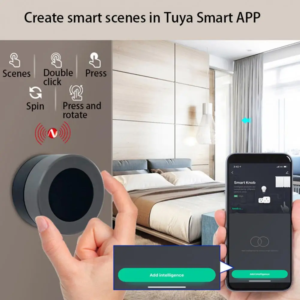 

Scene Switch 1 Set Useful Wireless ABS Dimmer Lam Wireless Switch for Home