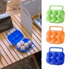 6-Grid Camping Egg Box Shockproof Egg Protection Boxes Dropproof Portable Egg Container Non-slip with Handle for Kitchen 3