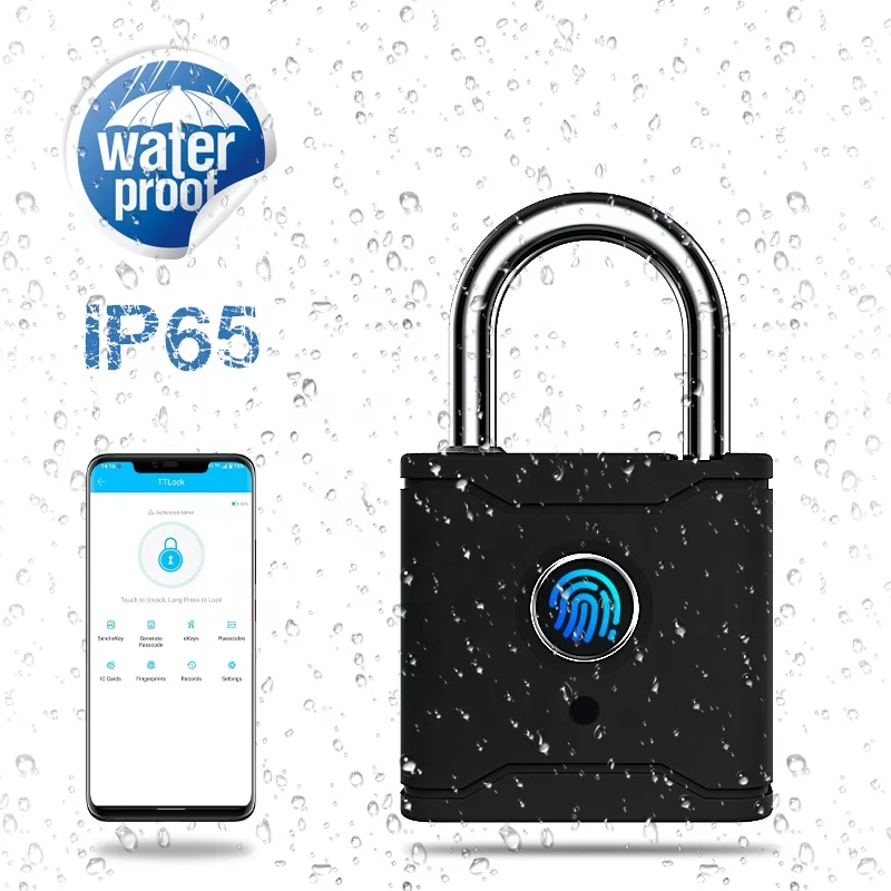 

Умный Замок, с отпечатком пальца, USB-зарядка, IP65, большой размер, для складских, грузовиков, велосипедов