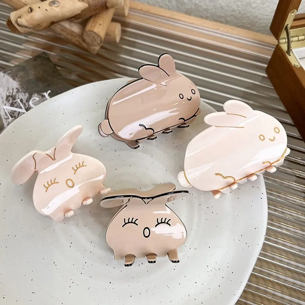 

Korean Cute Acetate Rabbit Hair Claw Clip For Women Girls Animal Hairpins Shark Clip Ponytail Holder Party Headwear Gifts